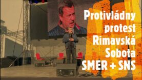 Protest Rimavská Sobota SMER + SNS (17.10.2021)